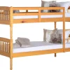 Albany solid antique pine bunk bed